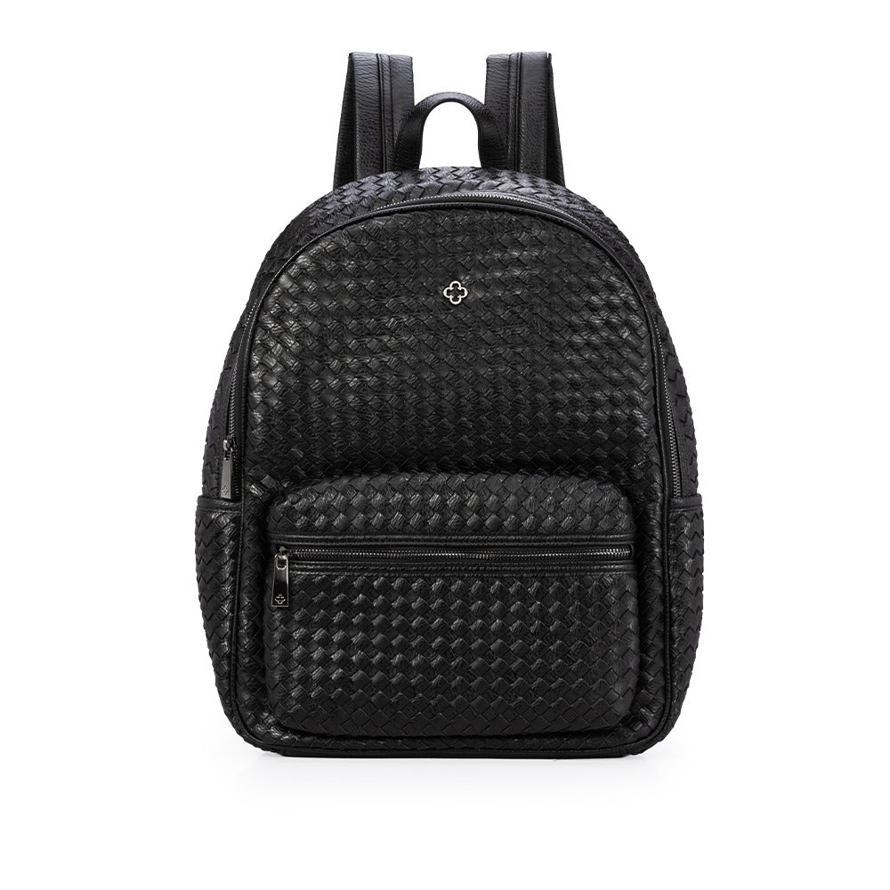 Capodarte Mochila Feminina Preto Tressê