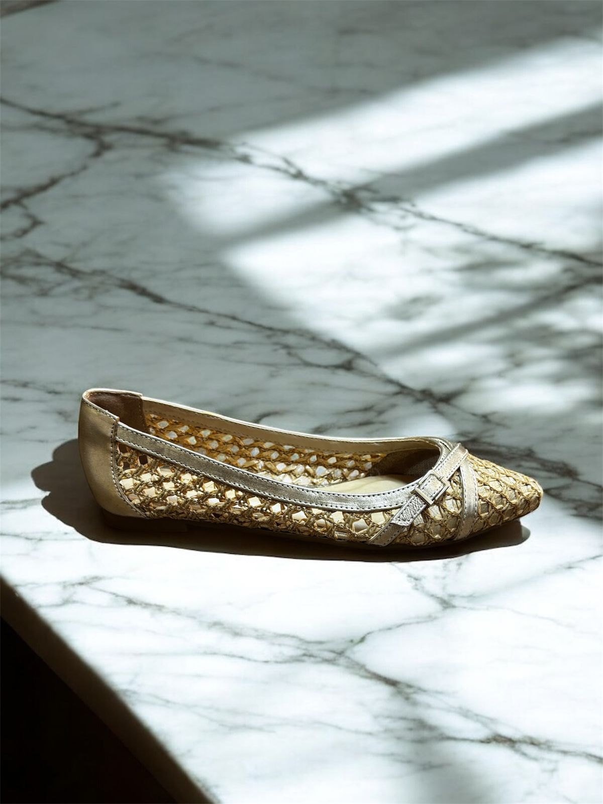 PATI LANTIERI SAPATILHA BICO FINO TECIDO/PALHA