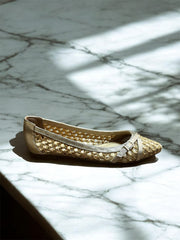 PATI LANTIERI SAPATILHA BICO FINO TECIDO/PALHA