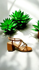 PATI LANTIERI SANDÁLIA SALTO BLOCO MÉDIO