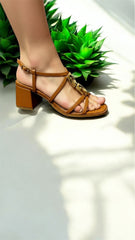 PATI LANTIERI SANDÁLIA SALTO BLOCO MÉDIO