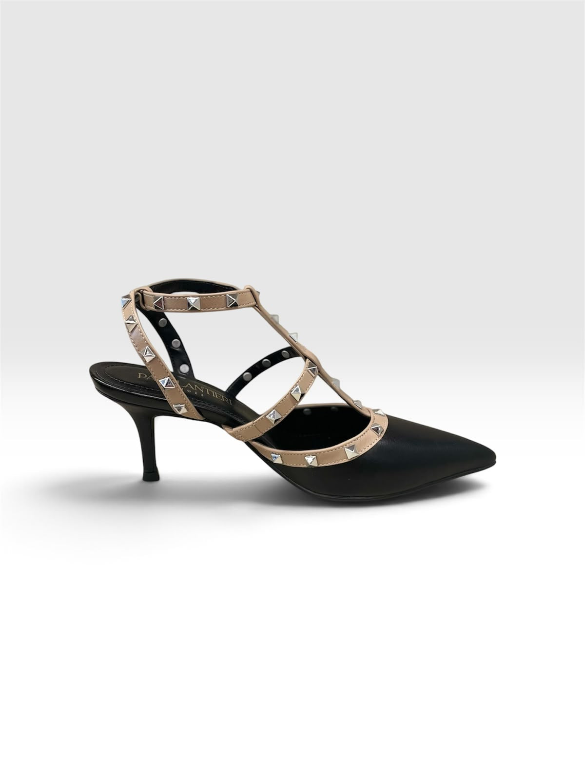 Pati Lantieri Scarpin Mule Preto-Nude