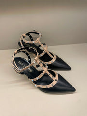 Pati Lantieri Scarpin Mule Preto-Nude