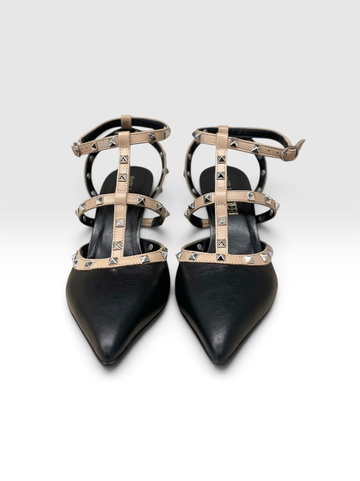 Pati Lantieri Scarpin Mule Preto-Nude
