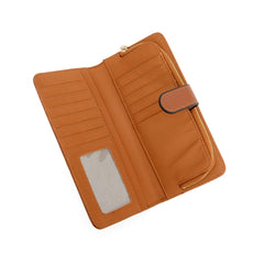 CAPODARTE CARTEIRA FEMININA PRETA MONOGRAMA ZÍPER