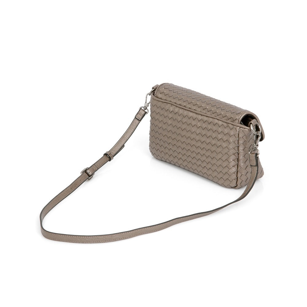 CAPODARTE BOLSA TIRACOLO CINZA TRESSÊ SHOULDER